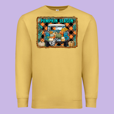 Pumpkin Season Truck Premium Sweatshirt Designed By Ranaportraitstore