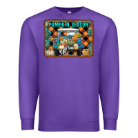 Purple pumpkin season truck Premium Sweatshirt - RanaPortraitStore