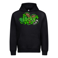 Black st patricks day lucky western hearts Urban Hoodie - Artiststas