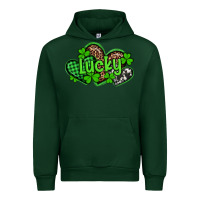 Forest Green st patricks day lucky western hearts Urban Hoodie - Artiststas