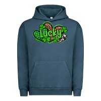 Pigment Midnight Navy st patricks day lucky western hearts Urban Hoodie - Artiststas