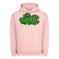 Pigment Salmon st patricks day lucky western hearts Urban Hoodie - Artiststas