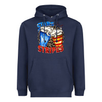 Navy stars and stripes beer Heavyweight Hoodie - Zillion Design Studio