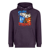 Plum stars and stripes beer Heavyweight Hoodie - Zillion Design Studio