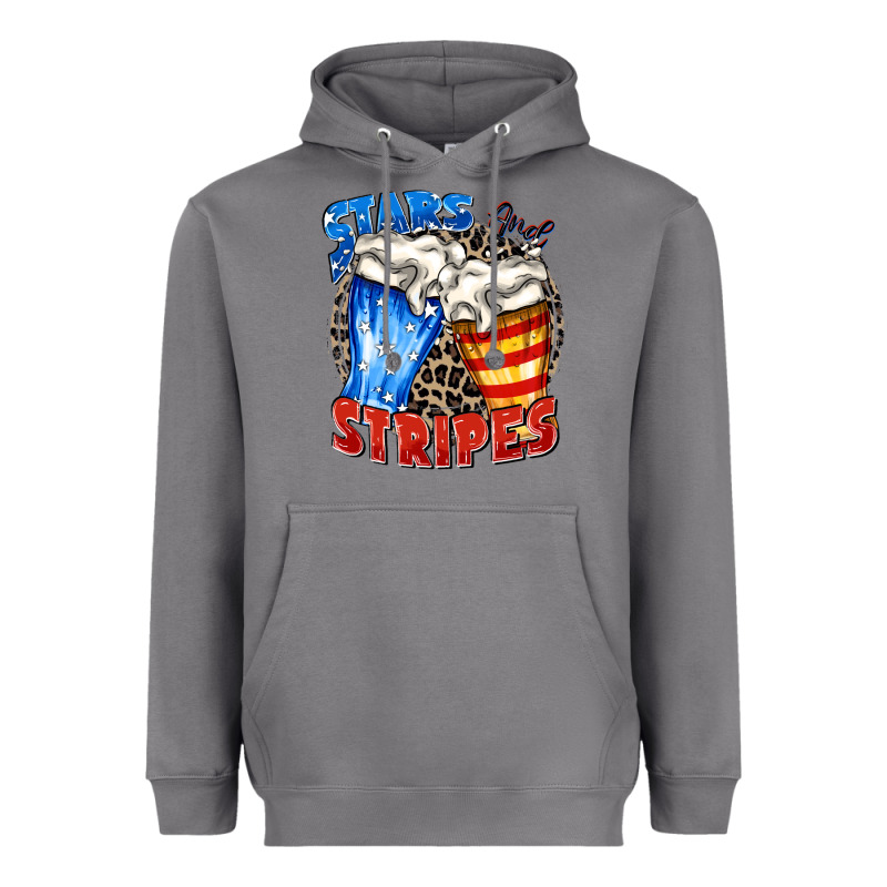Stars And Stripes Beer Heavyweight Hoodie by Zillion Design Studio | Teevron