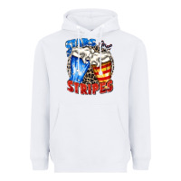 White stars and stripes beer Heavyweight Hoodie - Zillion Design Studio