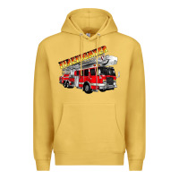 Antique Gold firefighter fire truck Premium Hoodie - Artiststas