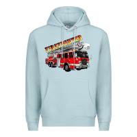 Blue Mist firefighter fire truck Premium Hoodie - Artiststas
