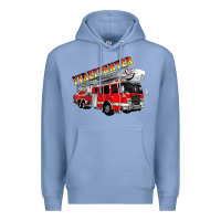 Colony Blue firefighter fire truck Premium Hoodie - Artiststas