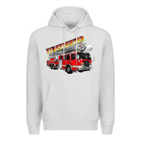 Dove Grey firefighter fire truck Premium Hoodie - Artiststas