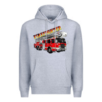 Heather Grey firefighter fire truck Premium Hoodie - Artiststas