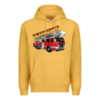 Mustard firefighter fire truck Premium Hoodie - Artiststas