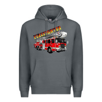 Rock firefighter fire truck Premium Hoodie - Artiststas