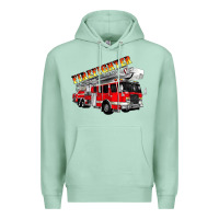 Seafoam firefighter fire truck Premium Hoodie - Artiststas