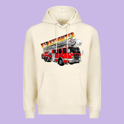 Firefighter Fire Truck Premium Hoodie Designed By Artiststas