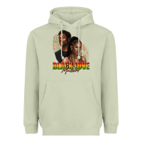 Matcha afro black love matters Heavyweight Hoodie - texasbilliewilder