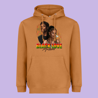 Heavyweight Hoodie afro black love matters