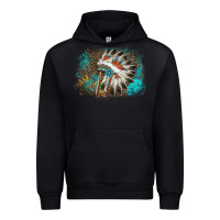Black indian headress sunflower leopard Urban Hoodie - AdoDesignShop