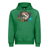 Emerald indian headress sunflower leopard Urban Hoodie - AdoDesignShop