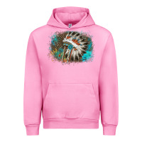 Fuchsia Pink indian headress sunflower leopard Urban Hoodie - AdoDesignShop