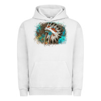 Pigment Lunar Rock indian headress sunflower leopard Urban Hoodie - AdoDesignShop