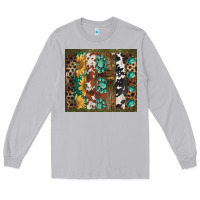 Moon Dust western patterns brushstroke Long Sleeve Tee - BarkalooDesign