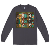Smoke western patterns brushstroke Long Sleeve Tee - BarkalooDesign