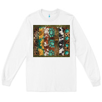 White western patterns brushstroke Long Sleeve Tee - BarkalooDesign