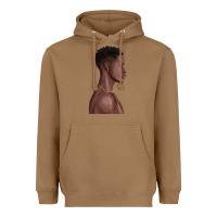 Toasted Coconut afro black man Heavyweight Hoodie - texasbilliewilder
