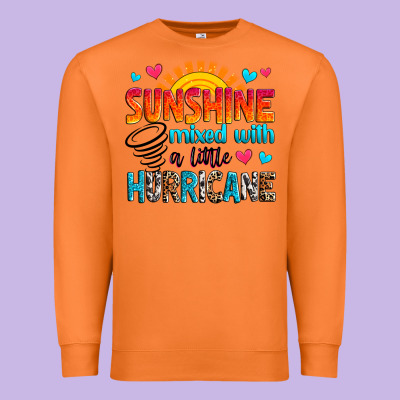 Sunshine Mixed With A Little Hurricane Premium Sweatshirt Designed By Zillion Design Studio