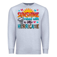 Heather Grey sunshine mixed with a little hurricane Premium Sweatshirt - Zillion Design Studio