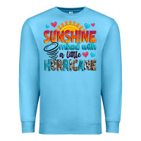 Ocean Blue sunshine mixed with a little hurricane Premium Sweatshirt - Zillion Design Studio