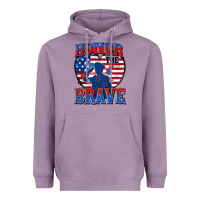 Lavender honor the brave Heavyweight Hoodie - Zillion Design Studio