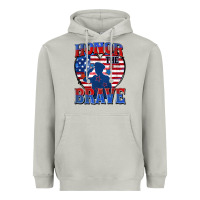 Moon Dust honor the brave Heavyweight Hoodie - Zillion Design Studio
