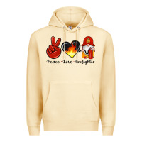 Pina Colada peace love firefighter Premium Hoodie - Artiststas