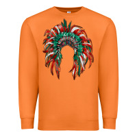 Carrot mexican flag indian headdress Premium Sweatshirt - RanaPortraitStore