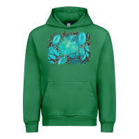 Emerald turquoise leopard background Urban Hoodie - AdoDesignShop
