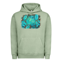 Pigment Oil Green turquoise leopard background Urban Hoodie - AdoDesignShop