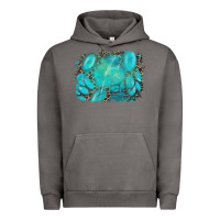 Pigment Tornado turquoise leopard background Urban Hoodie - AdoDesignShop