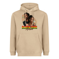 Mushroom afro black love matters Heavyweight Hoodie - texasbilliewilder