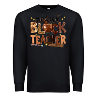 Black proud black teacher Premium Sweatshirt - Zillion Design Studio