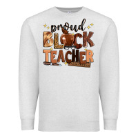Oatmeal Heather proud black teacher Premium Sweatshirt - Zillion Design Studio