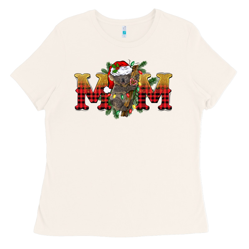 Christmas Koala Mom Ladies Tee by BarkalooDesign | Teevron