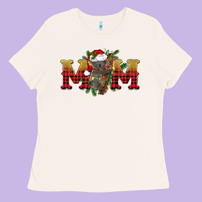 Christmas Koala Mom Ladies Tee Designed By Barkaloodesign