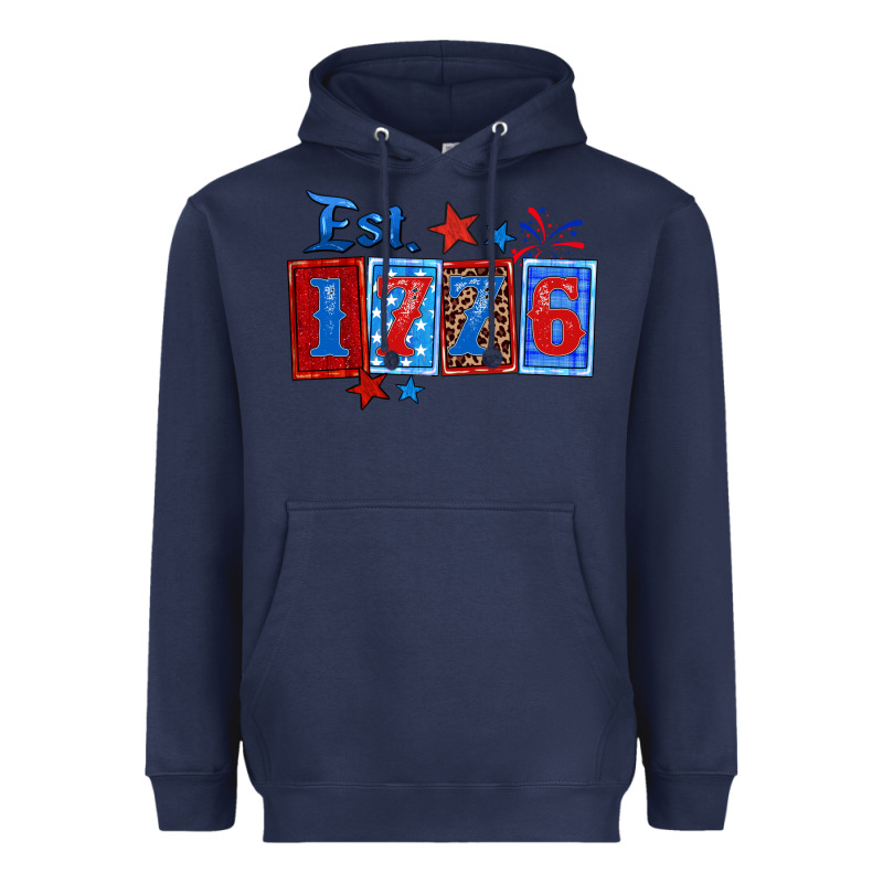 Est 1776 Heavyweight Hoodie by Zillion Design Studio | Teevron