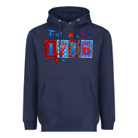 Navy est 1776 Heavyweight Hoodie - Zillion Design Studio