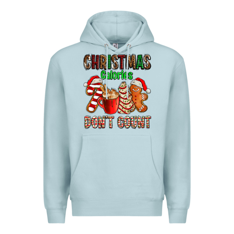 Christmas Calories Dont Count With  Christmas Tree Cake And Cookies Ad Premium Hoodie by AdoDesignShop | Teevron