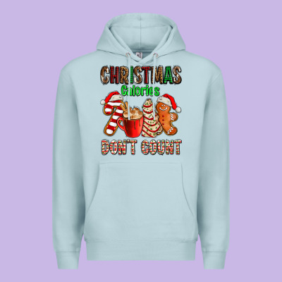 Christmas Calories Dont Count With  Christmas Tree Cake And Cookies Ad Premium Hoodie Designed By Adodesignshop