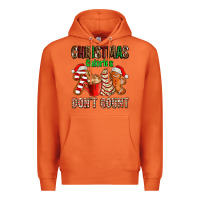 Carrot christmas calories dont count with  christmas tree cake and cookies ad Premium Hoodie - AdoDesignShop