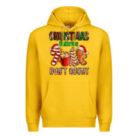 Lemon christmas calories dont count with  christmas tree cake and cookies ad Premium Hoodie - AdoDesignShop